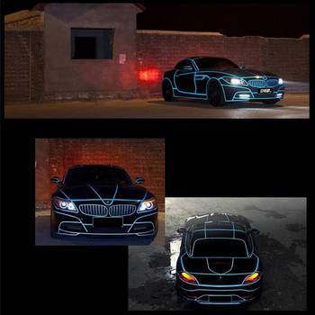 Styling αυτοκινήτου Αυτοκόλλητα και αυτοκόλλητα αυτοκινήτου Ανακλαστική ταινία 5 χρωμάτων Εξωτερικά αξεσουάρ Προστατευτική αυτοκόλλητη λωρίδα αμαξώματος αυτοκινήτου
