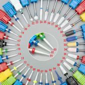 1 ΤΕΜ Κεραμικό τρυπάνι μανικιούρ για νύχια 3/32" Φρέζα Αξεσουάρ εργαλείων νυχιών με αντοχή σε χαμηλή θερμοκρασία