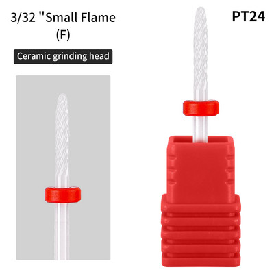 1 ΤΕΜ Κεραμικό τρυπάνι μανικιούρ για νύχια 3/32" Φρέζα Αξεσουάρ εργαλείων νυχιών με αντοχή σε χαμηλή θερμοκρασία