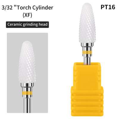 1 ΤΕΜ Κεραμικό τρυπάνι μανικιούρ για νύχια 3/32" Φρέζα Αξεσουάρ εργαλείων νυχιών με αντοχή σε χαμηλή θερμοκρασία