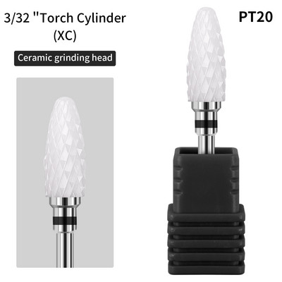 1 ΤΕΜ Κεραμικό τρυπάνι μανικιούρ για νύχια 3/32" Φρέζα Αξεσουάρ εργαλείων νυχιών με αντοχή σε χαμηλή θερμοκρασία