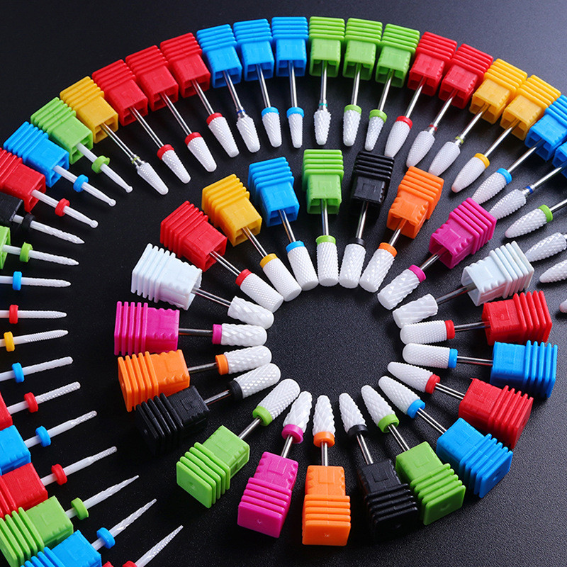 1 ΤΕΜ Κεραμικό τρυπάνι μανικιούρ για νύχια 3/32" Φρέζα Αξεσουάρ εργαλείων νυχιών με αντοχή σε χαμηλή θερμοκρασία