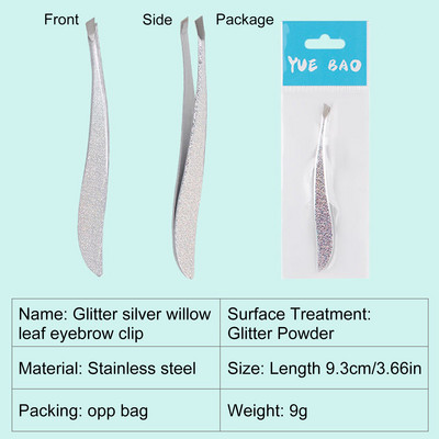 Profesionalne pincete za obrve Zlatne stezaljke za trepavice od nehrđajućeg čelika Šarene pincete za uklanjanje dlačica Metalni alati za šminkanje