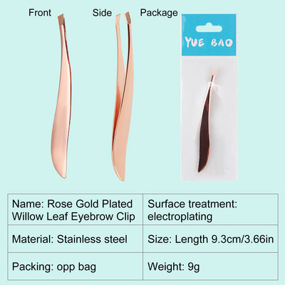 Profesionalne pincete za obrve Zlatne stezaljke za trepavice od nehrđajućeg čelika Šarene pincete za uklanjanje dlačica Metalni alati za šminkanje