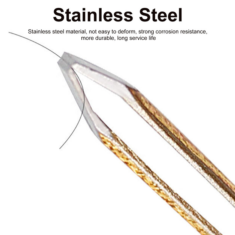 Profesionalne pincete za obrve Zlatne stezaljke za trepavice od nehrđajućeg čelika Šarene pincete za uklanjanje dlačica Metalni alati za šminkanje