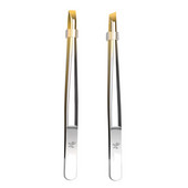 Višenamjenska pinceta od nehrđajućeg čelika s ravnim/kosim vrhom Pinceta za obrve Alat za uklanjanje dlačica s lica Šminka Alat za umjetne trepavice