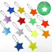 8db Gyermekbiztonsági Reflektorok Kulcstartók Stars Gear Hátizsákok Babakocsik Dzsekik Safe Star Gear Fényvisszaverő Medál Kulcstartó táska