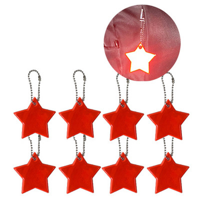 8db Gyermekbiztonsági Reflektorok Kulcstartók Stars Gear Hátizsákok Babakocsik Dzsekik Safe Star Gear Fényvisszaverő Medál Kulcstartó táska
