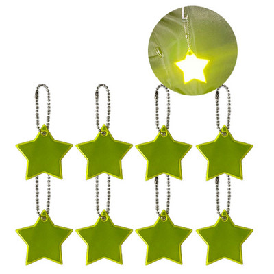 8db Gyermekbiztonsági Reflektorok Kulcstartók Stars Gear Hátizsákok Babakocsik Dzsekik Safe Star Gear Fényvisszaverő Medál Kulcstartó táska