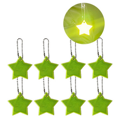 8db Gyermekbiztonsági Reflektorok Kulcstartók Stars Gear Hátizsákok Babakocsik Dzsekik Safe Star Gear Fényvisszaverő Medál Kulcstartó táska