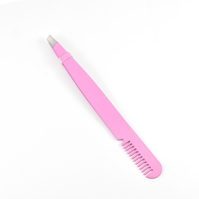 Professionaalne kulmupintsett kulmuharjaga kamm roostevabast terasest ripsmete pikenduspintsetid topelt silmalaugude pinzette klamber