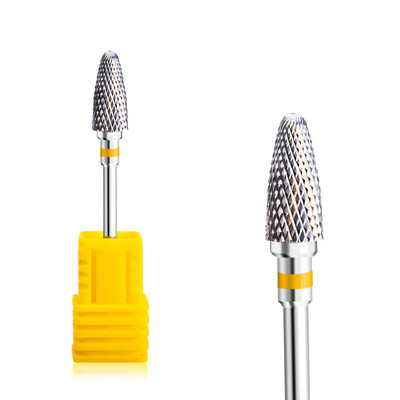 Τρυπάνια νυχιών βολφραμίου Τρυπάνια νυχιών 3/32 ιντσών για ακρυλικά νύχια μανικιούρ πεντικιούρ Shapen Remove Tools, Home Salon Use