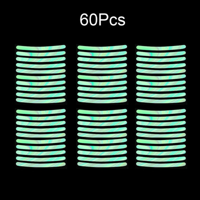 Autocolant pentru butuc de roată de mașină Bandă cu dungi reflectorizante înalte pentru mașină, motocicletă, bicicletă, conducere de noapte, autocolante universale luminoase de siguranță