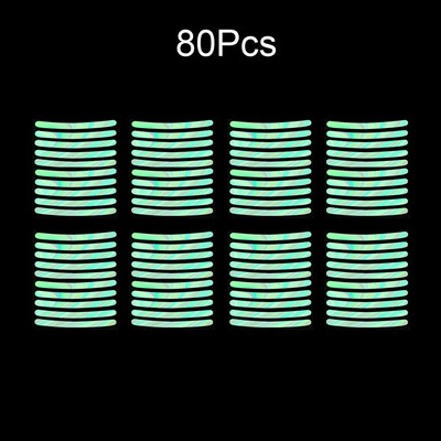 Autocolant pentru butuc de roată de mașină Bandă cu dungi reflectorizante înalte pentru mașină, motocicletă, bicicletă, conducere de noapte, autocolante universale luminoase de siguranță