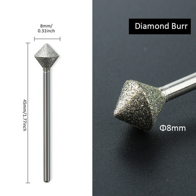Körömvágó fúrófej manikűrhöz Diamond Professzionális manikűrfúró készlet Univerzális gyémánt fúrófejek körmökhöz Elektromos fúró