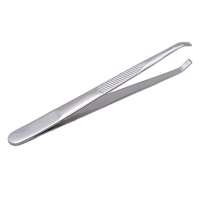 1 tk kulmupintsetid roostevabast terasest kaldus otsaga silmad pintsettklamber näokarvade eemaldamiseks meigitööriistad pince a epiler