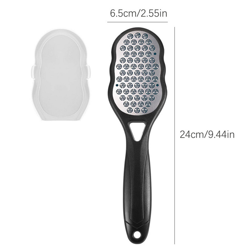 1 vnt. nuospaudų šalinimo priemonė pedikiūro dildė Profesionalus pėdų grandiklis 304 nerūdijančio plieno kulnas negyvos odos valymo nešiojamieji pėdų priežiūros įrankiai