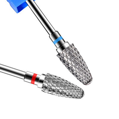 Svrdlo za nokte od volframovog čelika za akrilne nokte 3/32" drška za svrdla za nokte Profesionalno glodalo za manikuru za kućni salon