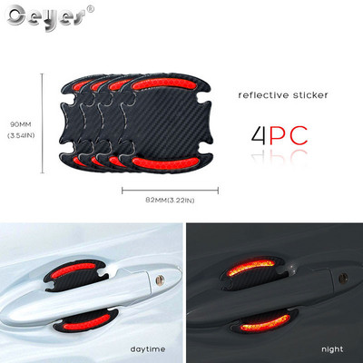 3D automobilska reflektirajuća naljepnica Traka Reflektor Ogledalo Blatobran Traka upozorenja Branik Ručka vrata Naljepnice zdjele Vanjski dodaci automobila