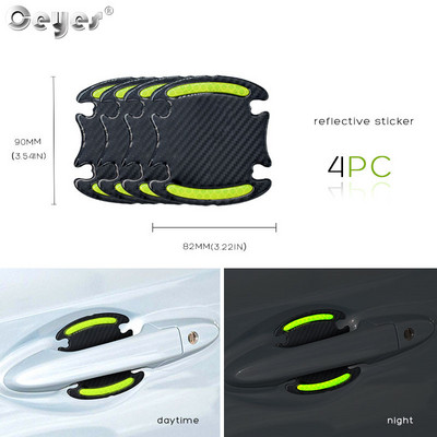 3D automobilska reflektirajuća naljepnica Traka Reflektor Ogledalo Blatobran Traka upozorenja Branik Ručka vrata Naljepnice zdjele Vanjski dodaci automobila