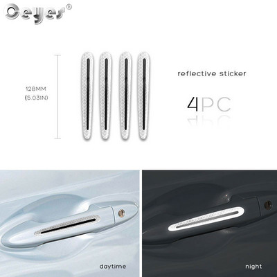3D automobilska reflektirajuća naljepnica Traka Reflektor Ogledalo Blatobran Traka upozorenja Branik Ručka vrata Naljepnice zdjele Vanjski dodaci automobila