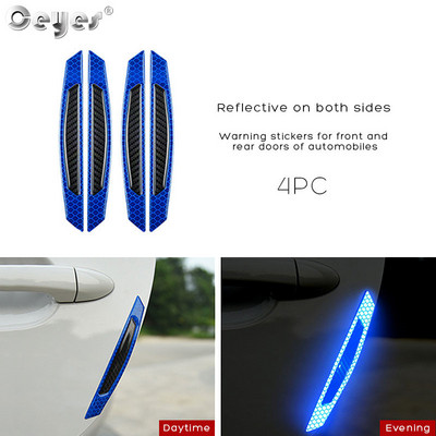 3D automobilska reflektirajuća naljepnica Traka Reflektor Ogledalo Blatobran Traka upozorenja Branik Ručka vrata Naljepnice zdjele Vanjski dodaci automobila