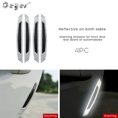 3D automobilska reflektirajuća naljepnica Traka Reflektor Ogledalo Blatobran Traka upozorenja Branik Ručka vrata Naljepnice zdjele Vanjski dodaci automobila