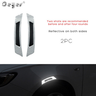 3D automobilska reflektirajuća naljepnica Traka Reflektor Ogledalo Blatobran Traka upozorenja Branik Ručka vrata Naljepnice zdjele Vanjski dodaci automobila