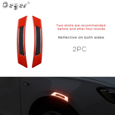 3D automobilska reflektirajuća naljepnica Traka Reflektor Ogledalo Blatobran Traka upozorenja Branik Ručka vrata Naljepnice zdjele Vanjski dodaci automobila