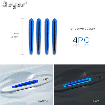 3D automobilska reflektirajuća naljepnica Traka Reflektor Ogledalo Blatobran Traka upozorenja Branik Ručka vrata Naljepnice zdjele Vanjski dodaci automobila