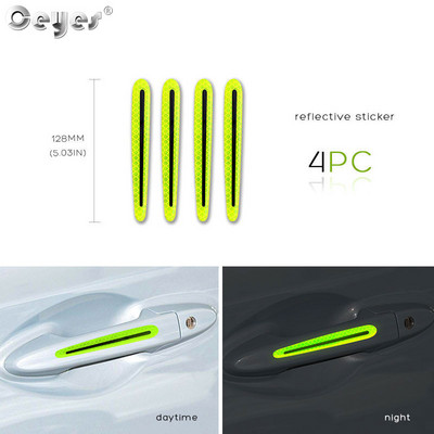 3D automobilska reflektirajuća naljepnica Traka Reflektor Ogledalo Blatobran Traka upozorenja Branik Ručka vrata Naljepnice zdjele Vanjski dodaci automobila