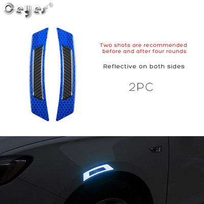 3D automobilska reflektirajuća naljepnica Traka Reflektor Ogledalo Blatobran Traka upozorenja Branik Ručka vrata Naljepnice zdjele Vanjski dodaci automobila