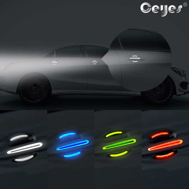 3D automobilska reflektirajuća naljepnica Traka Reflektor Ogledalo Blatobran Traka upozorenja Branik Ručka vrata Naljepnice zdjele Vanjski dodaci automobila