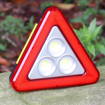 Τριγωνικό προειδοποιητικό σημάδι έκτακτης ανάγκης με φως LED