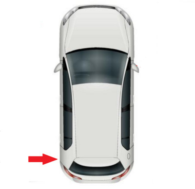 Hátsó lökhárító fényvisszaverő lámpa bal/jobb Volkswagen VW Golf 6 Golf 7 Golf 7.5 2010-2019 típushoz
