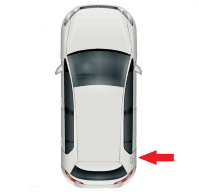 Hátsó lökhárító fényvisszaverő lámpa bal/jobb Volkswagen VW Golf 6 Golf 7 Golf 7.5 2010-2019 típushoz