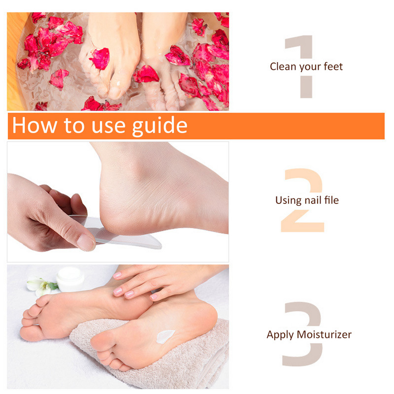 Nano Glass Διπλής όψης λίμα φτέρνας από σκληρό νεκρό δέρμα αφαίρεσης κάλλου Απολεπιστικό αξεσουάρ ποδιών φροντίδας πεντικιούρ