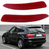 1 pár bal és jobb hátsó lökhárító fényvisszaverő matrica burkolat a BMW E70 X5 2007-2013 63217158949 63217158950 típushoz