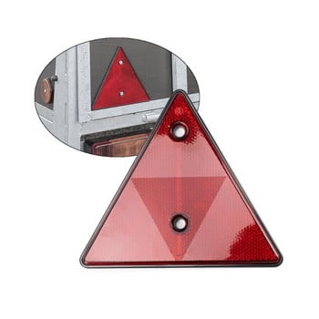 Red Trailer Triangle Reflector Reflection Triangle for Gate Posts Bus Caravan