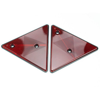 Red Trailer Triangle Reflector Reflection Triangle for Gate Posts Bus Caravan