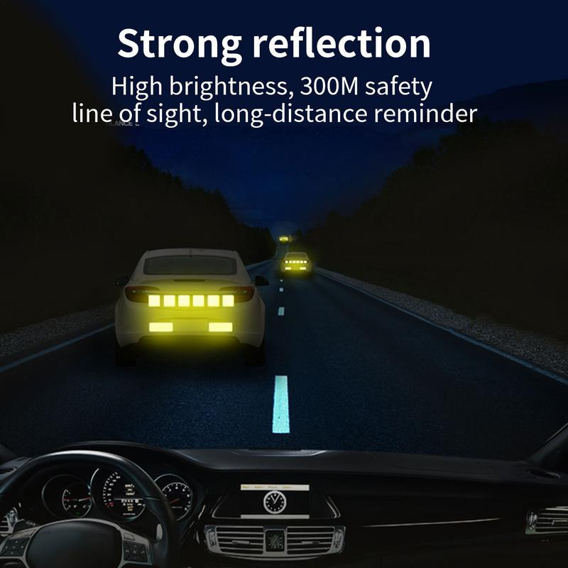 4 komada univerzalne sigurnosne oznake upozorenja Osvjetljenje za noćnu vožnju Svjetleća traka Otvorene reflektirajuće naljepnice za automobil Dodaci za motocikle