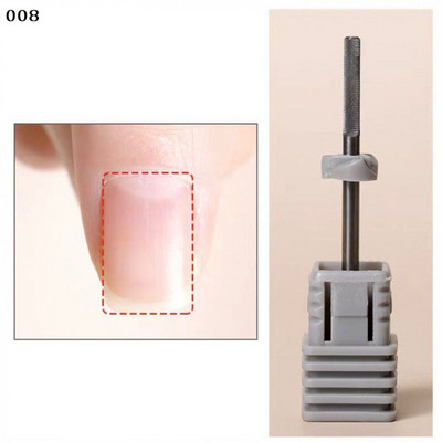 Aukščiausios kokybės 3/32 colių odelių valymas nagų karbido antgalis nagų salonui po nagų valikliu, gelio šalinimas nagams paruošti, glotnus, švelnus