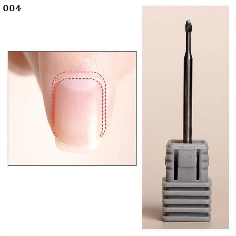 Aukščiausios kokybės 3/32 colių odelių valymas nagų karbido antgalis nagų salonui po nagų valikliu, gelio šalinimas nagams paruošti, glotnus, švelnus