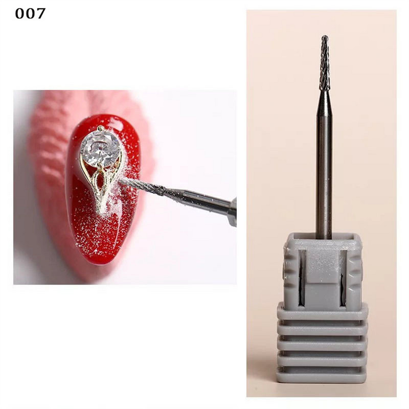 Aukščiausios kokybės 3/32 colių odelių valymas nagų karbido antgalis nagų salonui po nagų valikliu, gelio šalinimas nagams paruošti, glotnus, švelnus