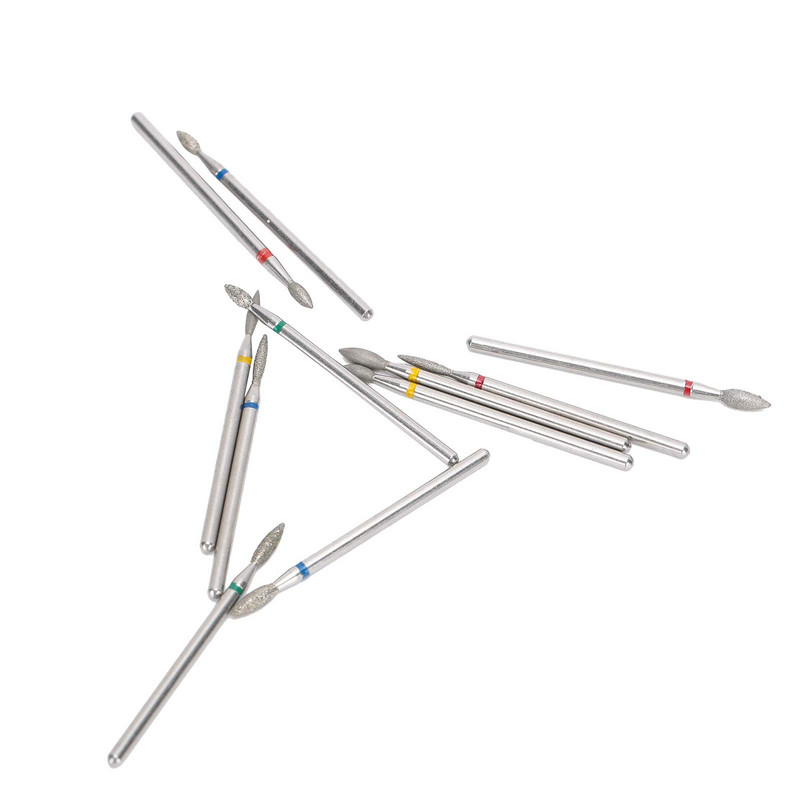 Διαμαντένια τρυπάνια νυχιών 3/32" Φροντίδα για ακρυλικό τζελ για νύχια για ξηρό μανικιούρ Εργαλεία αφαίρεσης σχήματος πεντικιούρ