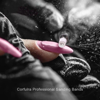 Τρυπάνι λείανσης 50τμχ 3 Χρώματα Efile Ζώνες λείανσης #180 Grit Purple, 120 Grit Pink, 240# Grit Red for Acrylic Nails Drill