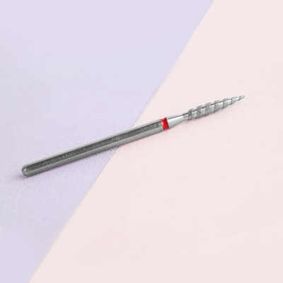 Μύτες φλόγας 3/32" για καρφιά Διαμαντένιες μύτες τρυπανιού νυχιών Σπειροειδής μύτες τριβείου σωματιδίων για εργαλεία καθαρισμού νυχιών με επιδερμίδα