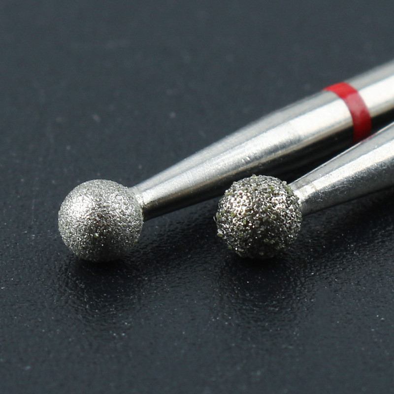 Τρυπάνια επιδερμίδας 3/32" Επαγγελματικά τρυπάνια καθαρισμού επιδερμίδας για τρυπάνια νυχιών Diamond Round Ball Head Cleaner Cuticle Dever