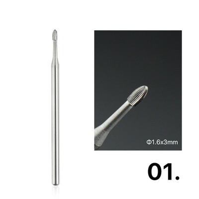 Επαγγελματικός κόφτης νυχιών 3/32" καθαρό καρβίδιο νυχιών κάτω από το καθαριστικό νυχιών για αφαίρεση βερνικιού gel