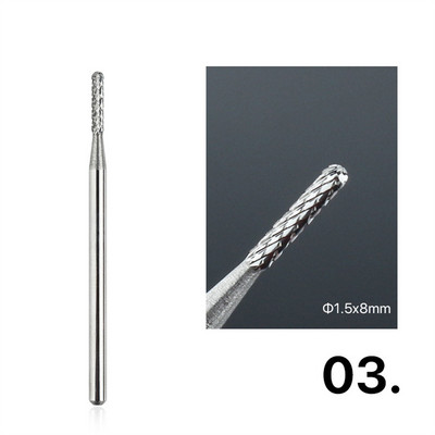 Επαγγελματικός κόφτης νυχιών 3/32" καθαρό καρβίδιο νυχιών κάτω από το καθαριστικό νυχιών για αφαίρεση βερνικιού gel